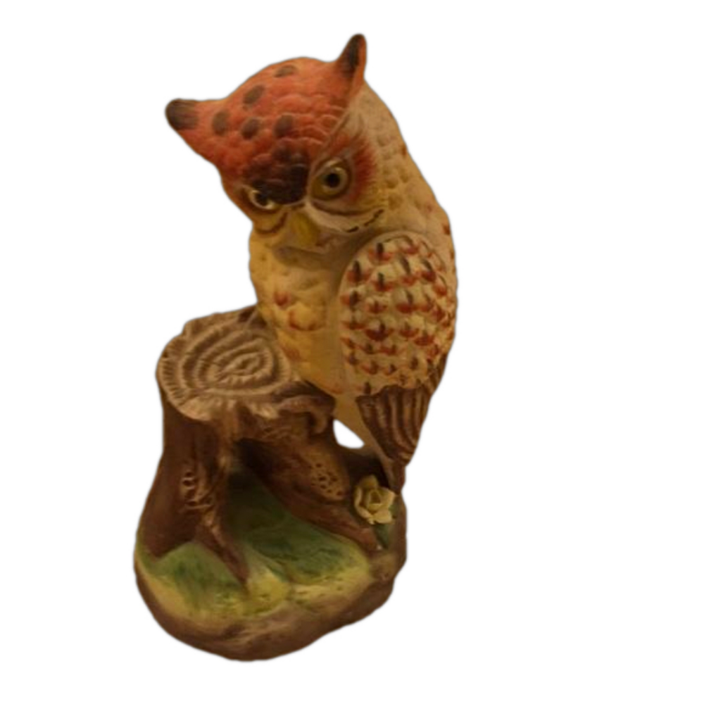 Vintage Musical Owl Figurine